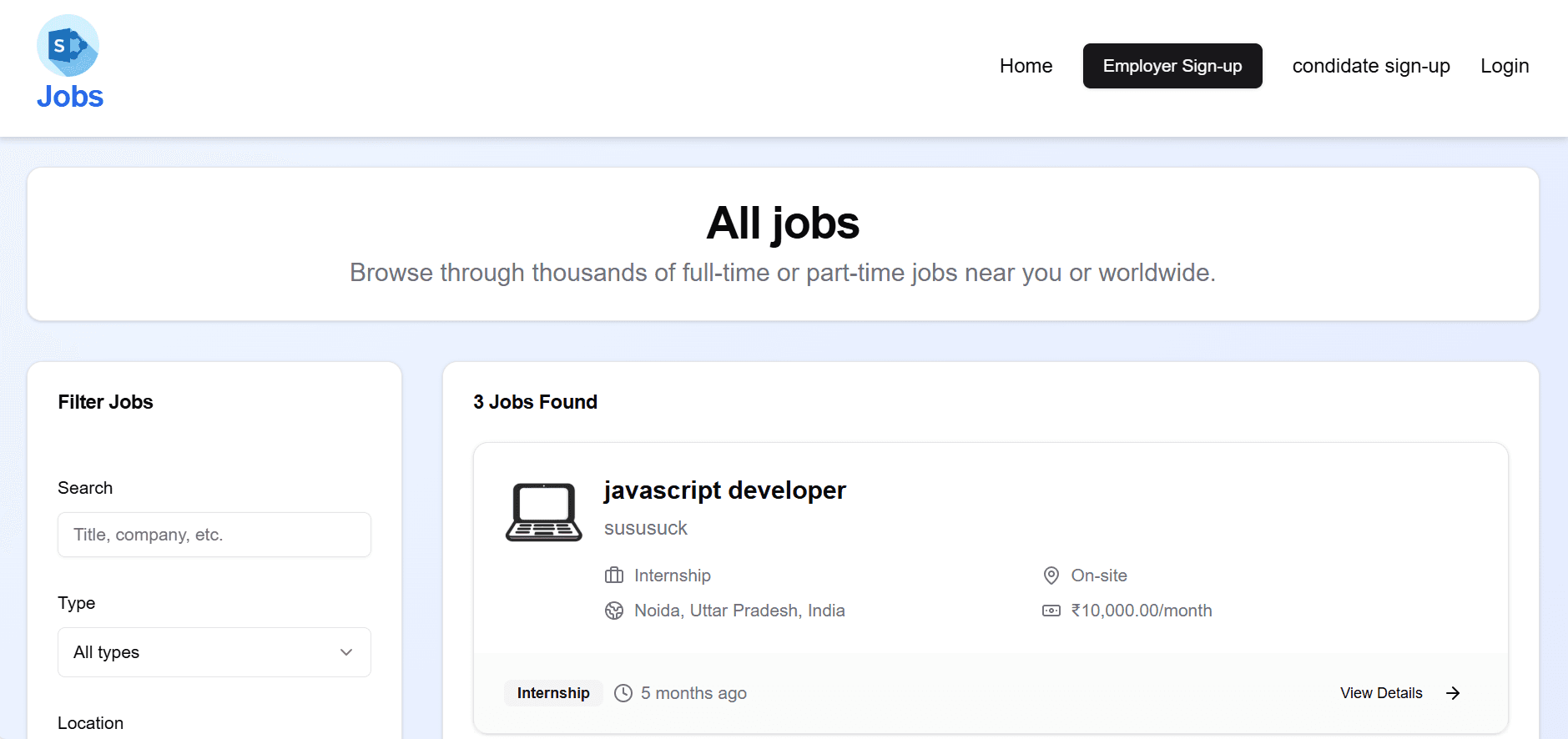 Search Job App